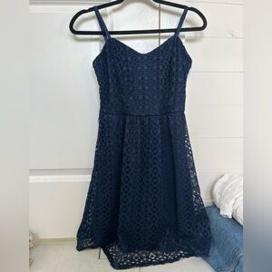 Maurices Blue Spaghetti Strap A-Line Dress